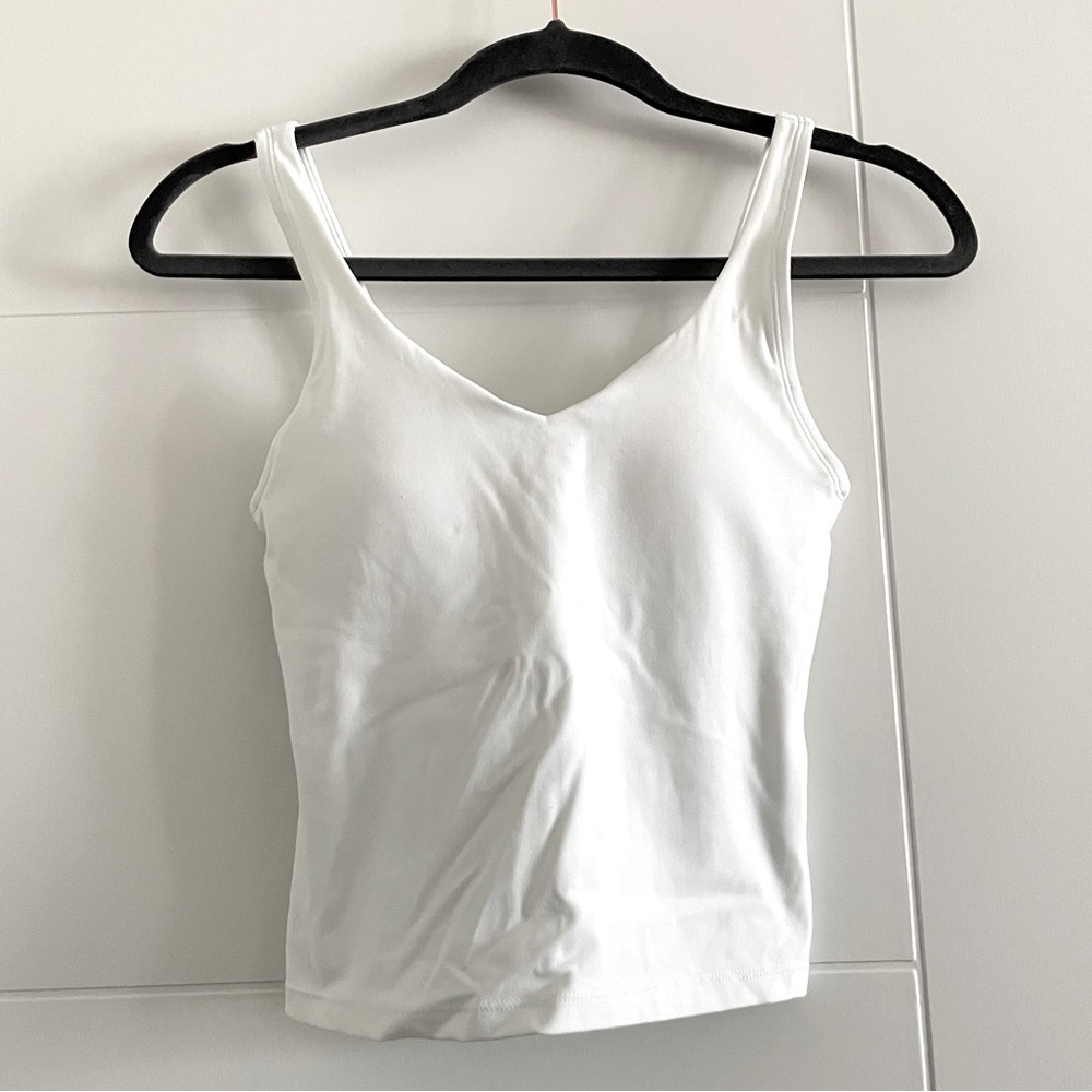 White V‑Neck Women's Tank Top